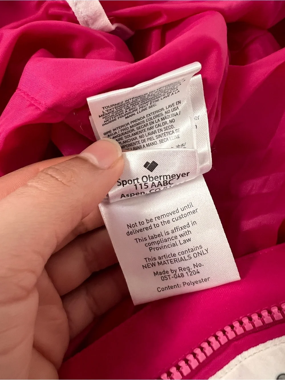 Obermeyer Girls Snowsuit Size 5 Pink Ski Suit I-Grow